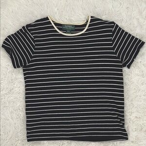 Ralph Lauren Vintage Navy and White Striped T-Shirt